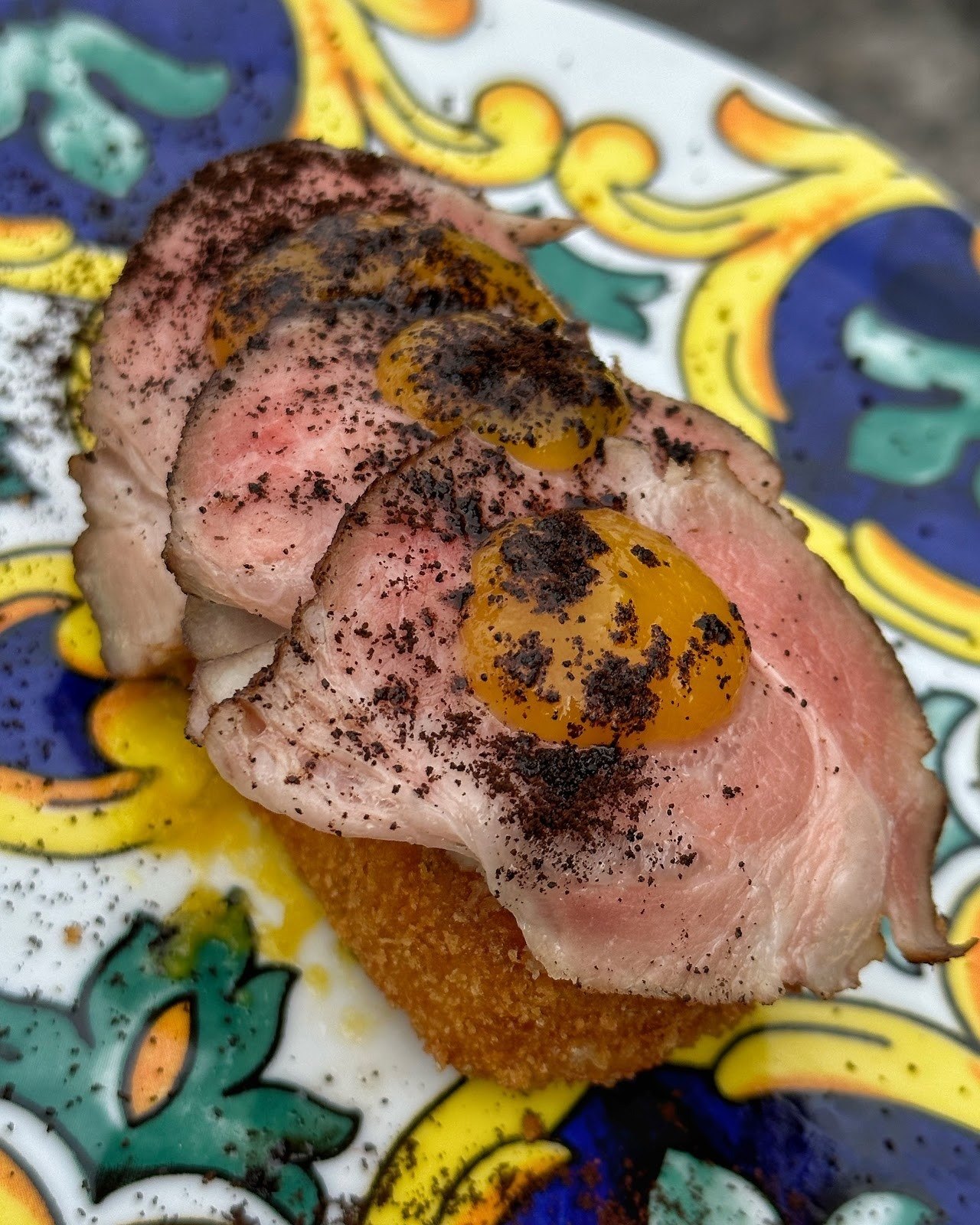 Piatto creativo del ristorante Donna Anna a Roma